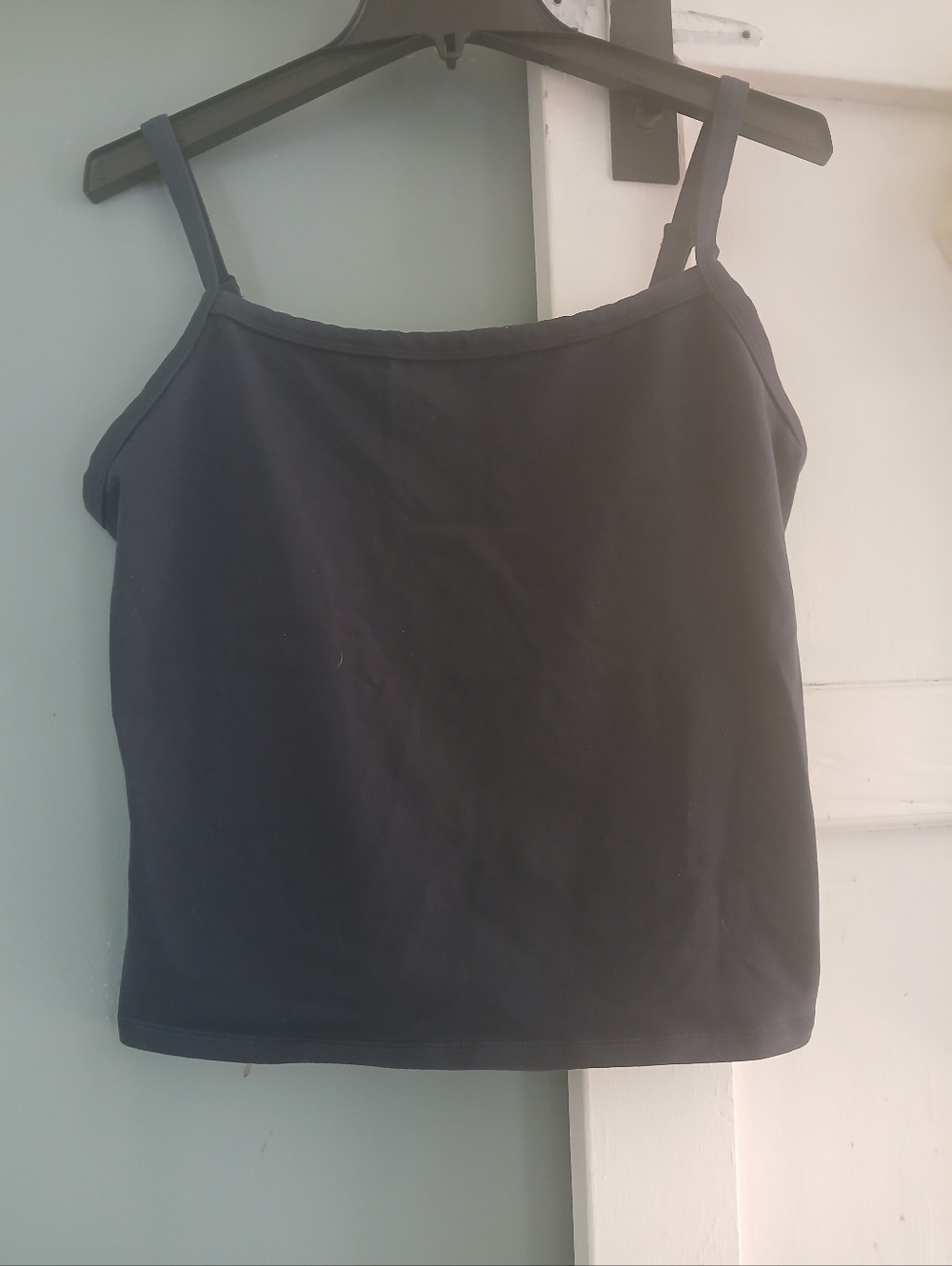 Aritzia Gl8den Lideand Wellness Tank  Adj Strap Camisole Navy Blue Xl